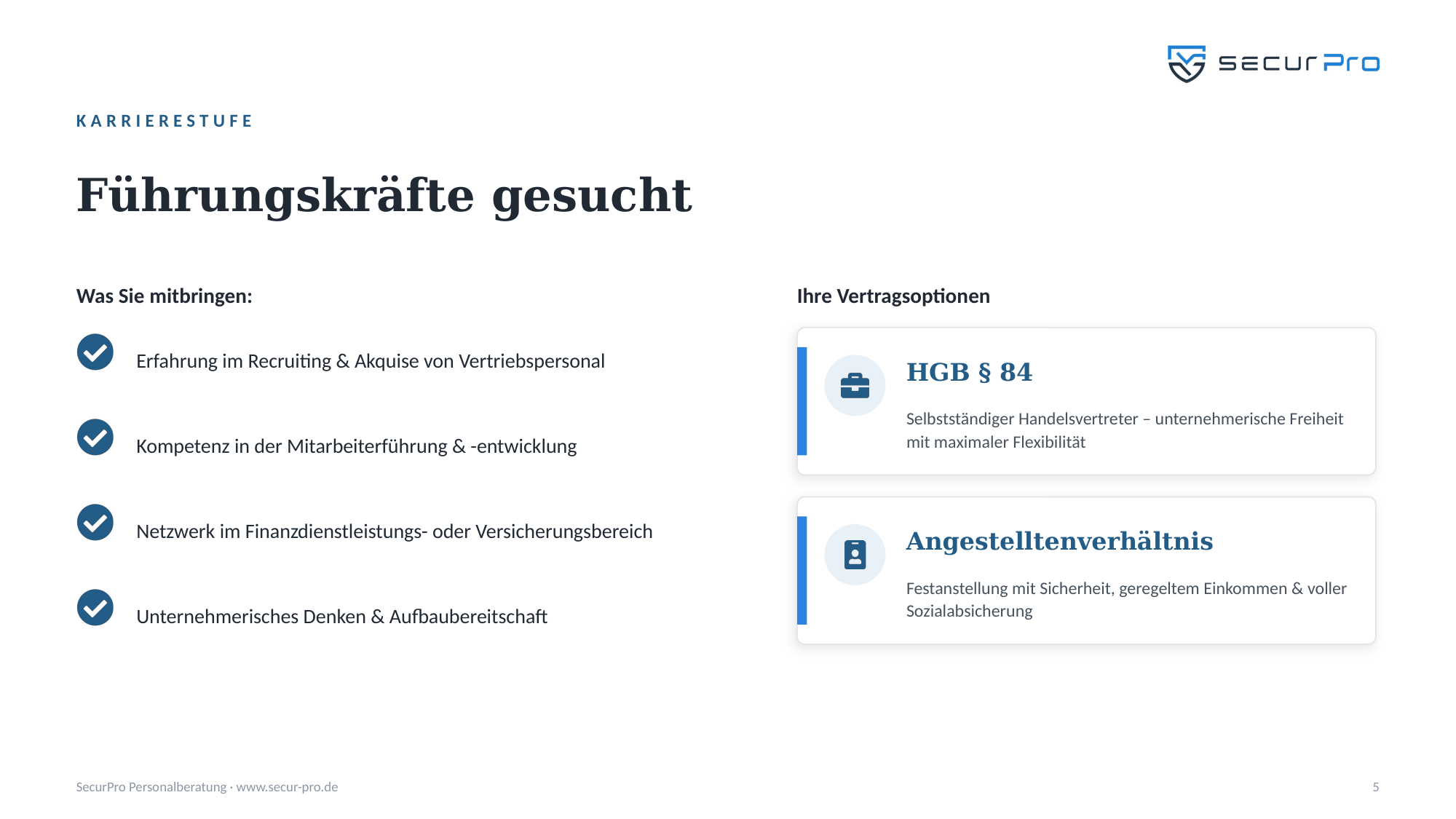 Führungskräfte gesucht